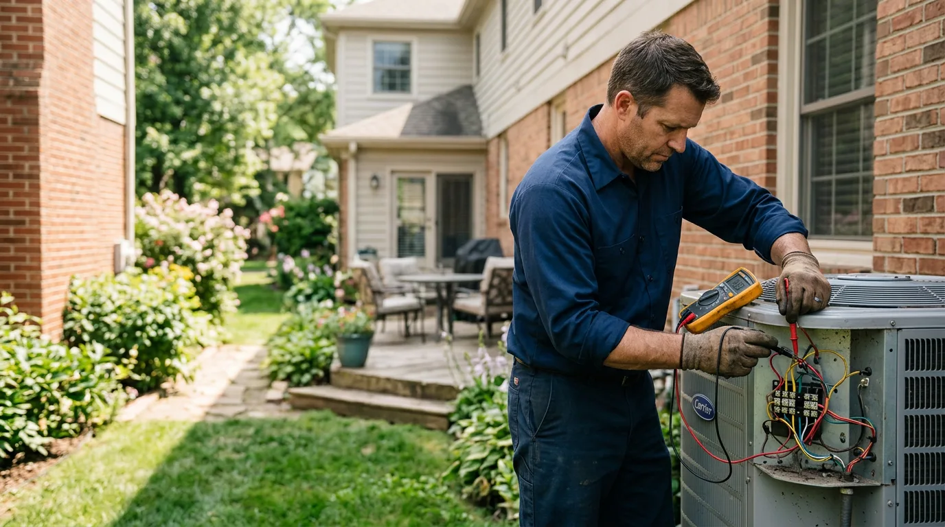 HVAC technician working near Hitchcock, TX